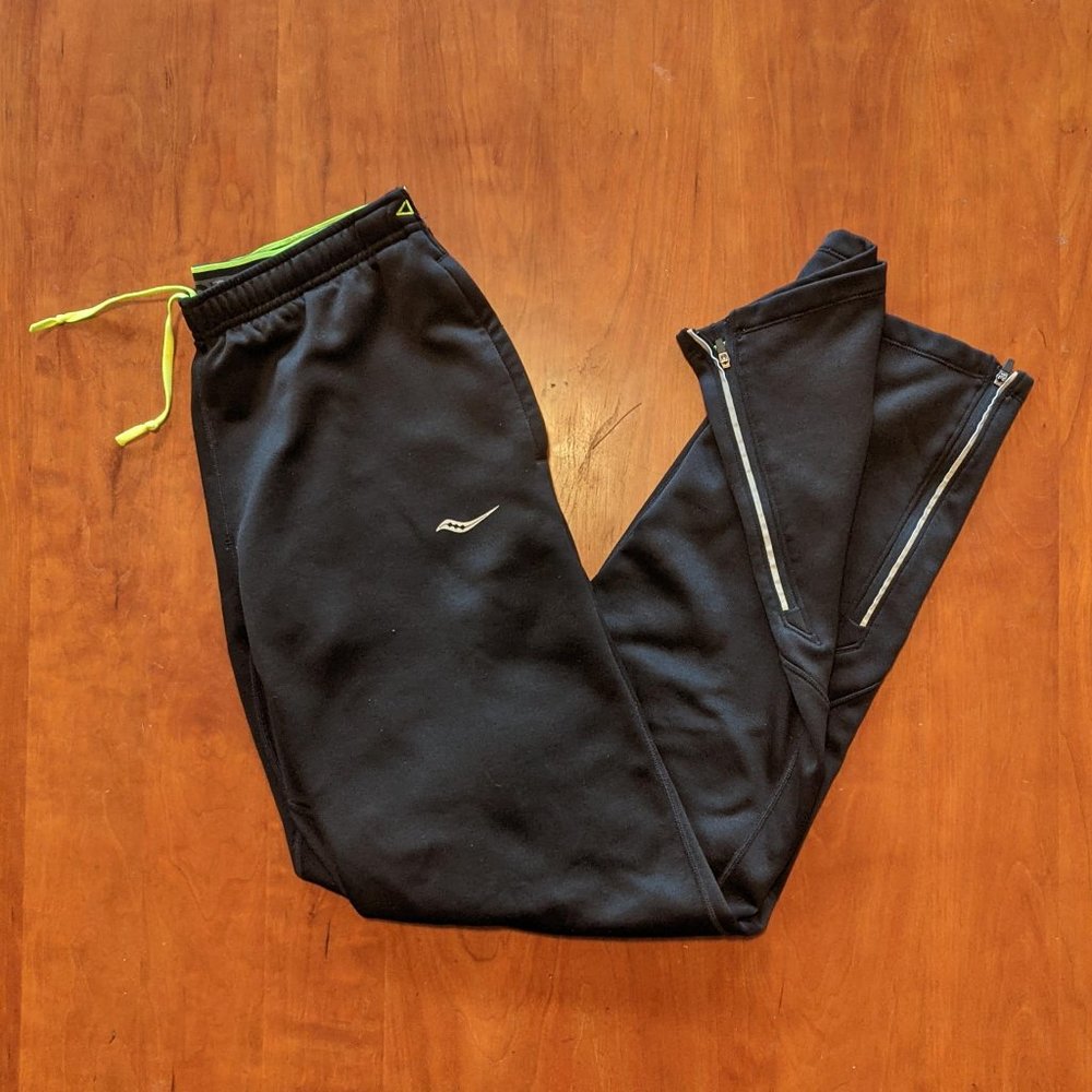 Saucony black running pants